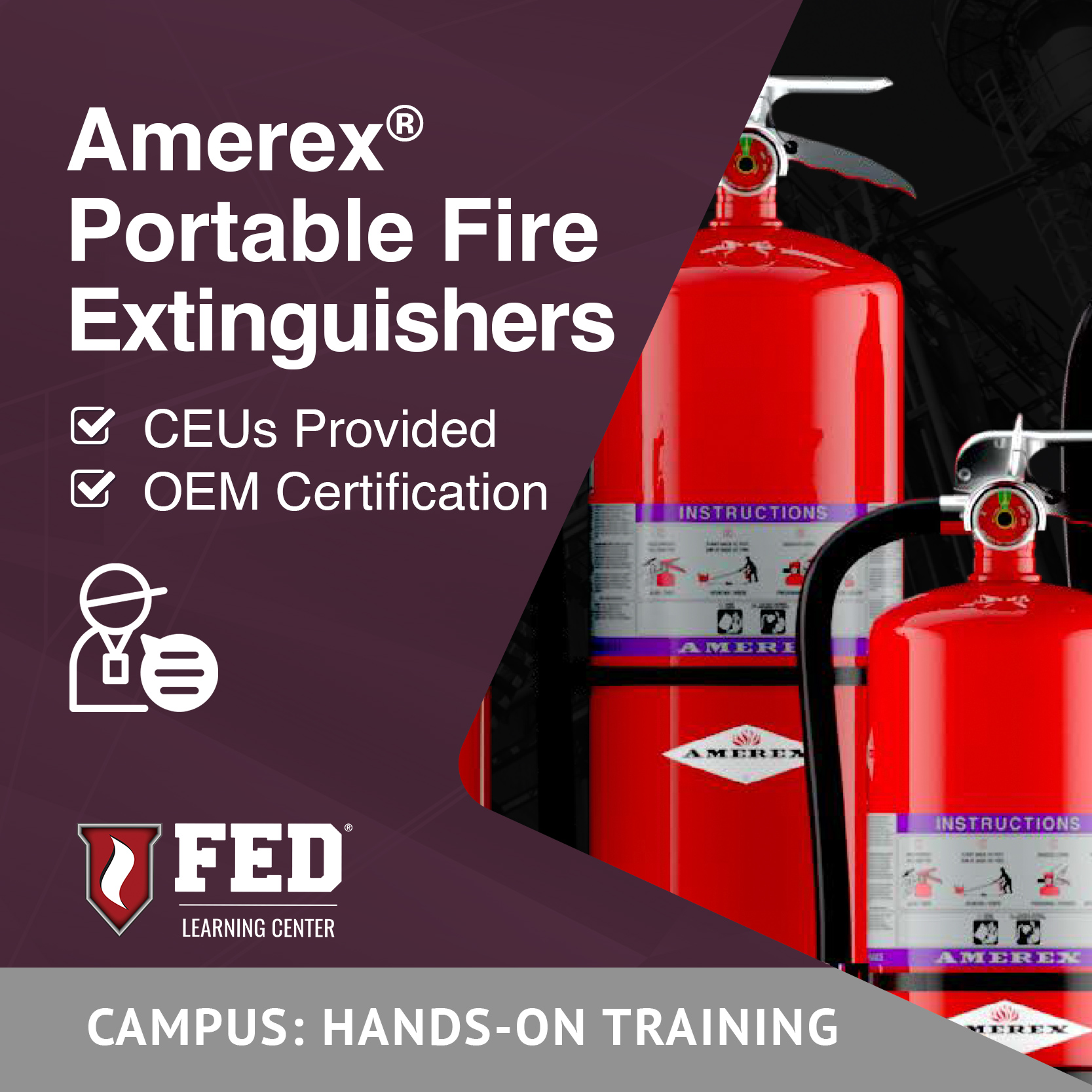 Amerex® Portable Fire Extinguishers | HOT | 1 Day