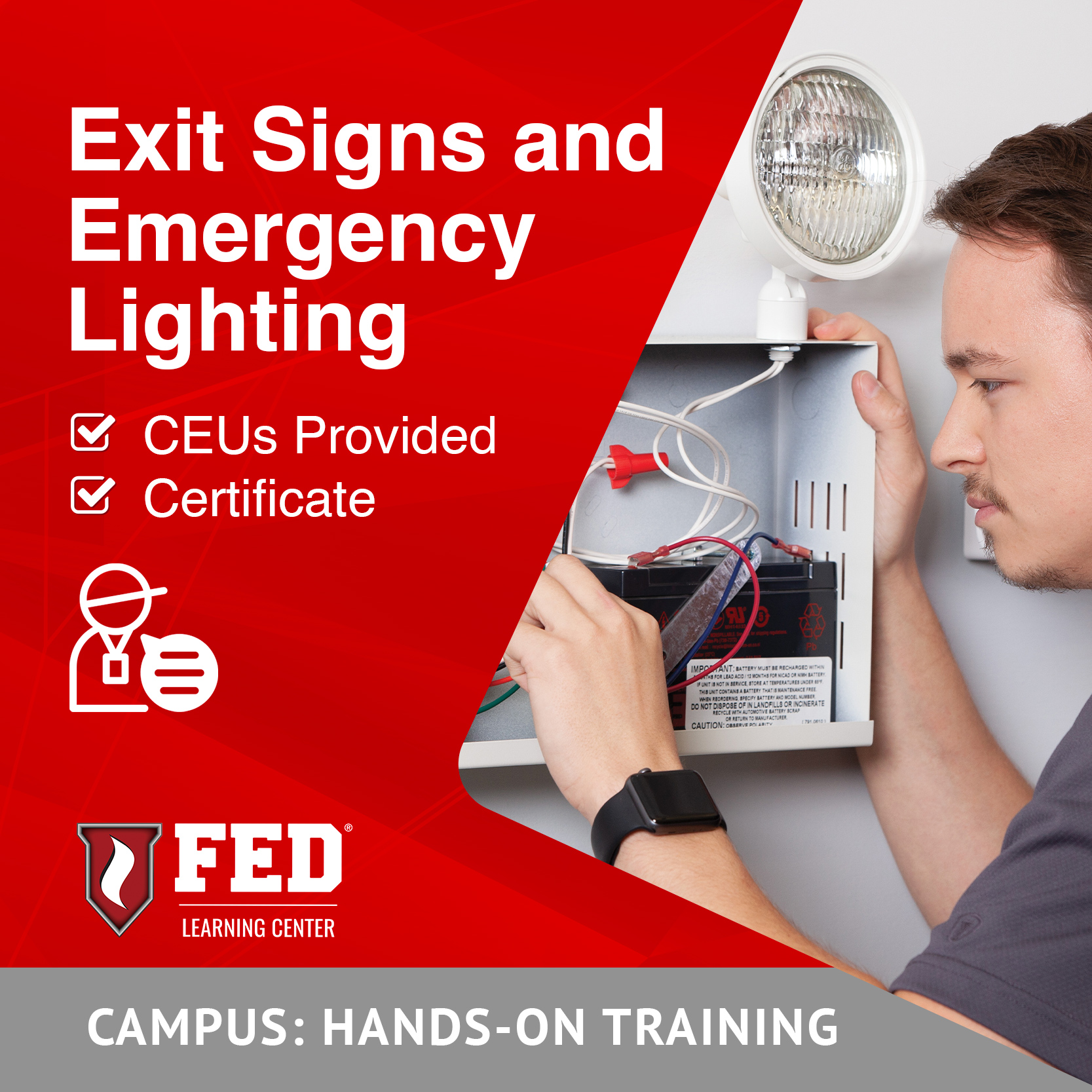 Exit Signs and Emergency Lighting | HOT | 1 Day