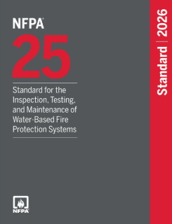 2026 NFPA 25 Inspection, Testing, and Maintenance of Water-Based Fire Protection Systems (In Person)